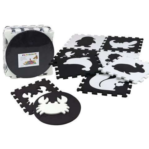 Mata dla malucha Lean Puzzle Mata Kontrastowa Edukacyjna Pianka EVA Czarno-Białe 19 ele. (17481) Lean Mata dla malucha Lean Puzzle Mata Kontrastowa Edukacyjna Pianka EVA Czarno-Białe 19 ele. (17481) Lean
