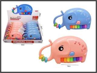 Pianino Hipo słoń 16cm 2 kolory (H13865) Hipo