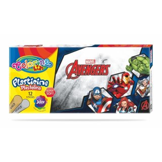 Plastelina Patio 12 kol. Avengers Disney Kids Colorino mix (91437PTR) Patio