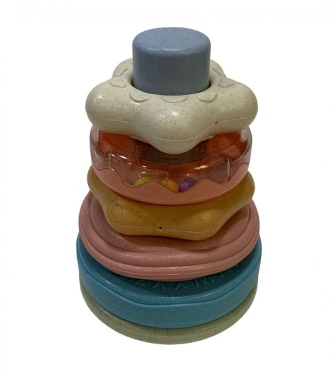 Układanka Lean Wieża z kółek pastelowa (22862) Lean Układanka Lean Wieża z kółek pastelowa (22862) Lean