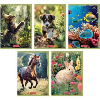 Zeszyt Herlitz Animals A5 16k. 70g gładki (400196854) Herlitz