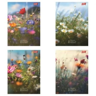 Zeszyt Unipap Romantic Meadow A5 60k. 70g krata Unipap