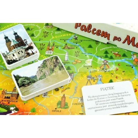 Gra planszowa Abino Palcem po mapie Polska (4183718) Abino Gra planszowa Abino Palcem po mapie Polska (4183718) Abino