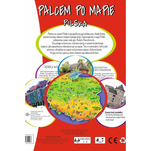 Gra planszowa Abino Palcem po mapie Polska (4183718) Abino Gra planszowa Abino Palcem po mapie Polska (4183718) Abino