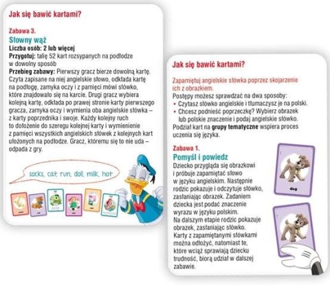 Książeczka edukacyjna Ameet Disney Uczy. Elementarz języka angielskiego. Karty (UEK 9302) Ameet