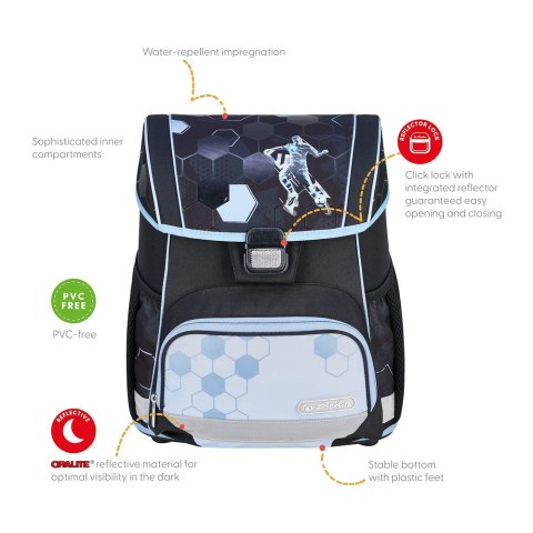 Plecak Herlitz Loop+ Cyber Soccer (400196501) Herlitz Plecak Herlitz Loop+ Cyber Soccer (400196501) Herlitz
