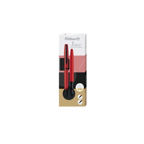 Zestaw piśmienniczy Pelikan Jazz Noble Elegance Red pióro+długopis (400198410) Pelikan Zestaw piśmienniczy Pelikan Jazz Noble Elegance Red pióro+długopis (400198410) Pelikan
