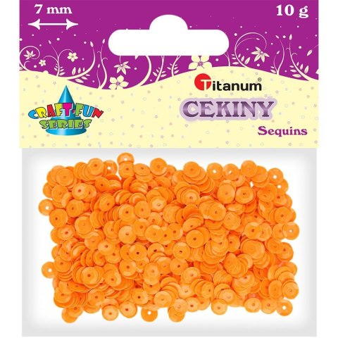 Cekiny Titanum Craft-Fun Series Okrągłe pastelowe pomarańczowe Titanum Cekiny Titanum Craft-Fun Series Okrągłe pastelowe pomarańczowe Titanum