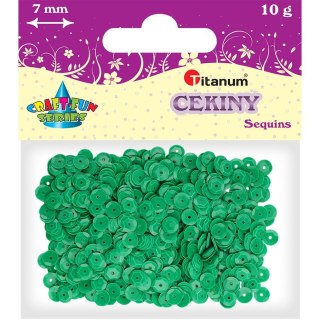 Cekiny Titanum Craft-Fun Series Okrągłe zielone Titanum