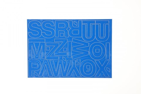 Litery samoprzylepne Farro niebieski Farro