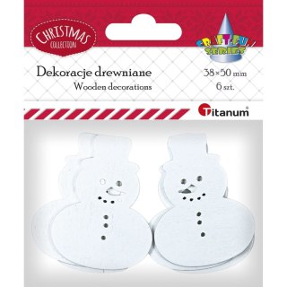 Ozdoba drewniana Titanum Craft-Fun Series bałwanki (MTCR-WDC823) Titanum