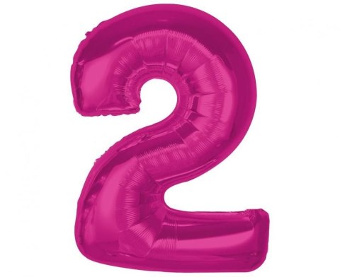 Balon foliowy Godan Smart cyfra 2, różowa, 92 cm (CH-S9R2) Godan Balon foliowy Godan Smart cyfra 2, różowa, 92 cm (CH-S9R2) Godan