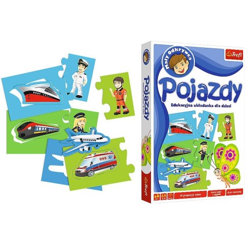 Gra edukacyjna Trefl Pojazdy - Mały odkrywca (01596) Trefl Gra edukacyjna Trefl Pojazdy - Mały odkrywca (01596) Trefl