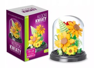 Klocki konstrukcyjne Artyk kwiaty Słoneczniki pod kloszem 228el (137013) Artyk