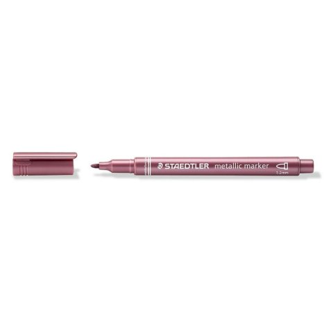Marker permanentny Staedtler metaliczny czerwone 1,0-2,0mm okrągła końcówka (8323-81) Staedtler Marker permanentny Staedtler metaliczny czerwone 1,0-2,0mm okrągła końcówka (8323-81) Staedtler