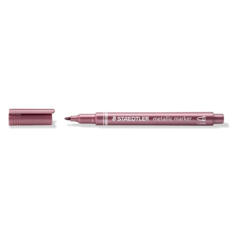 Marker permanentny Staedtler metaliczny czerwone 1,0-2,0mm okrągła końcówka (8323-81) Staedtler Marker permanentny Staedtler metaliczny czerwone 1,0-2,0mm okrągła końcówka (8323-81) Staedtler