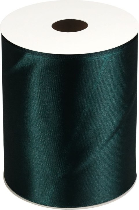 Wstążka Titanum Craft-Fun Series satynowa 100x25 [mm x m] zielony butelkowy (TS100-012B) Titanum