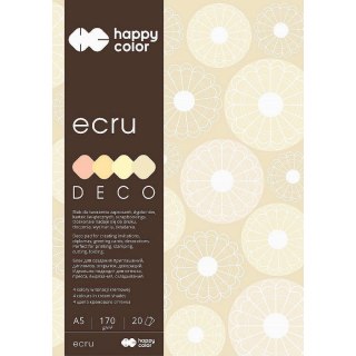 Zeszyt papierów kolorowych Happy Color A5 170g 20k (HA 3717 1520-092) Happy Color