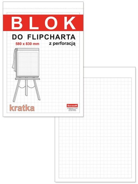 Blok do tablic flipchart Dan-Mark krata 20k. krata (5905184019365) Dan-Mark