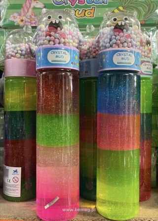 Glut Bemag Slime duży stworek czterokolorowy z brokatem i kuleczkami (73255) Bemag