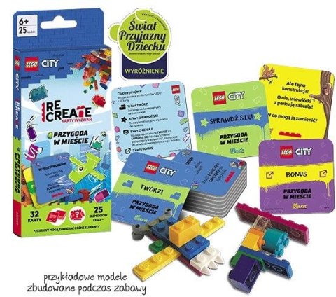 Książeczka edukacyjna Ameet LEGO® City. Recreate. Karty Wyzwań. Przygoda w mieście (ACP 6001) Ameet Książeczka edukacyjna Ameet LEGO® City. Recreate. Karty Wyzwań. Przygoda w mieście (ACP 6001) Ameet
