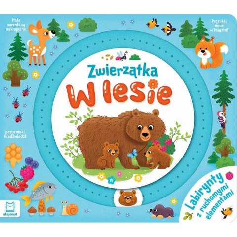 Książka dla dzieci Aksjomat Zwierzątka w lesie. Labirynty z ruchomymi elementami Aksjomat Książka dla dzieci Aksjomat Zwierzątka w lesie. Labirynty z ruchomymi elementami Aksjomat