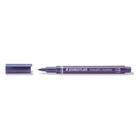 Marker permanentny Staedtler metaliczny fioletowy metaliczny 1,0-2,0mm okrągła końcówka (8323-81) Staedtler Marker permanentny Staedtler metaliczny fioletowy metaliczny 1,0-2,0mm okrągła końcówka (8323-81) Staedtler