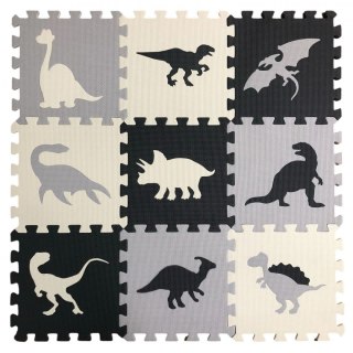 Mata dla malucha Lean Puzzle Mata piankowa dinozaury 9 elementów (23031) Lean