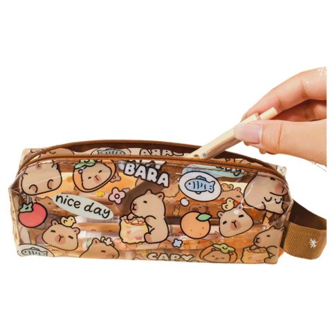 Saszetka Lean Kapibara Przeźroczysty 19cm różne (25038) Lean Saszetka Lean Kapibara Przeźroczysty 19cm różne (25038) Lean