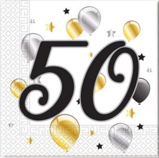 Serwetki Godan Balloons biała papier [mm:] 330x330 (88868) Godan