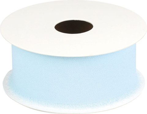 Wstążka Titanum Craft-Fun Series szyfonowa strzępiona 40x10 [mm x m] błękitny (WJ40-10-011J) Titanum