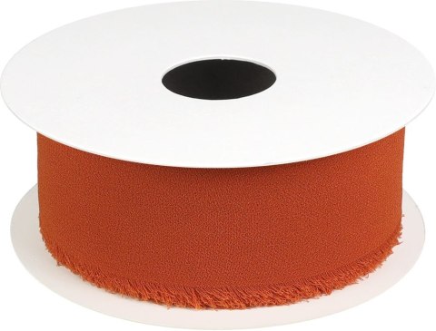 Wstążka Titanum Craft-Fun Series szyfonowa strzępiona 40x10 [mm x m] miedziana (WJ40-10-020) Titanum