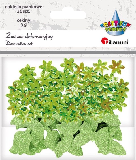 Zestaw dekoracyjny Titanum Craft-Fun Series cekiny+naklejki (5030D) Titanum Zestaw dekoracyjny Titanum Craft-Fun Series cekiny+naklejki (5030D) Titanum