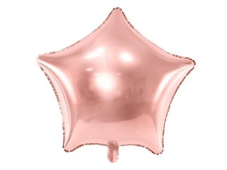 Balon foliowy Partydeco Gwiazdka, 70cm, różowe złoto 27cal (FB78M-019R) Partydeco