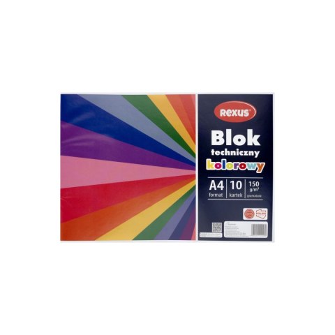 Blok techniczny Beniamin kolorowy A4 kolorowy 10k (4430) Beniamin
