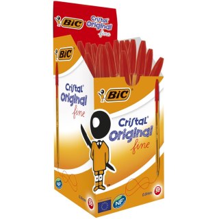 Długopis Bic CRISTAL FINE CZERWONY czerwony 0,7mm (872720) Bic