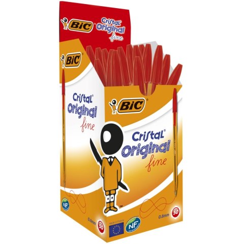 Długopis Bic CRISTAL FINE CZERWONY czerwony 0,7mm (872720) Bic Długopis Bic CRISTAL FINE CZERWONY czerwony 0,7mm (872720) Bic
