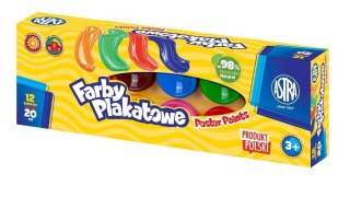 Farby plakatowe Mona kolor: różne 20ml 12 kolor. Mona