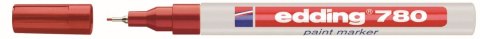 Marker olejowy Edding czerwony 0,8mm igłowa końcówka (780) Edding Marker olejowy Edding czerwony 0,8mm igłowa końcówka (780) Edding