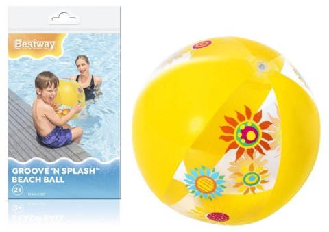 Piłka plażowa Best Way żółta PVC PCW śr. 510mm (21416) Best Way Piłka plażowa Best Way żółta PVC PCW śr. 510mm (21416) Best Way