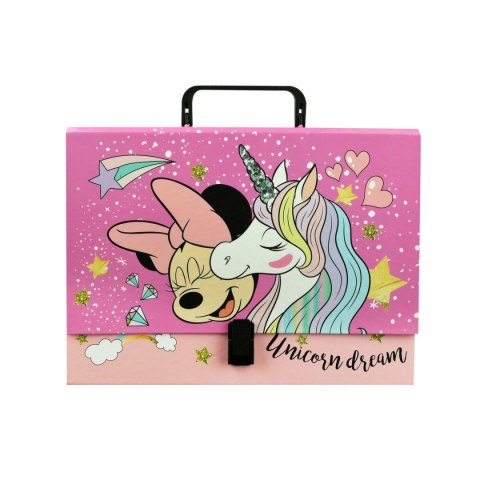 Teczka z szerokim grzbietem na klips Minnie Mouse A4 różowa Beniamin (610285) Beniamin Teczka z szerokim grzbietem na klips Minnie Mouse A4 różowa Beniamin (610285) Beniamin