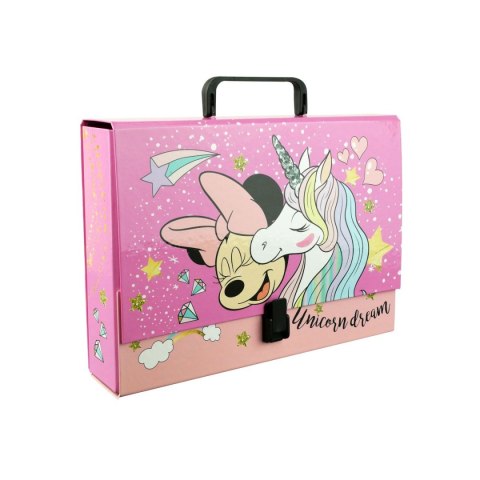 Teczka z szerokim grzbietem na klips Minnie Mouse A4 różowa Beniamin (610285) Beniamin Teczka z szerokim grzbietem na klips Minnie Mouse A4 różowa Beniamin (610285) Beniamin