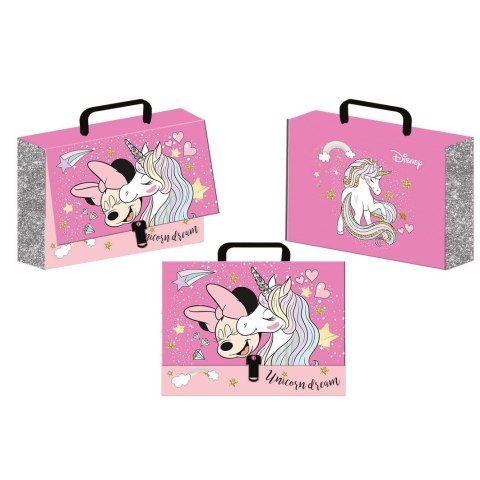 Teczka z szerokim grzbietem na klips Minnie Mouse A4 różowa Beniamin (610285) Beniamin Teczka z szerokim grzbietem na klips Minnie Mouse A4 różowa Beniamin (610285) Beniamin