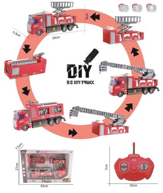 Samochód strażacki Ciuciubabka R/C + ładowarka + św/dź Zmienne Karoserie (Y300239) Ciuciubabka