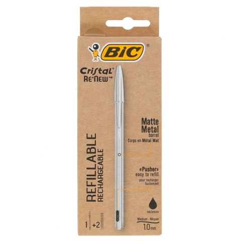 Długopis standardowy Bic cristal RE'new niebieski 1,0mm (847897) Bic