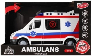 Ambulans Mega Creative 26cm światło i dźwięk (522124) Mega Creative