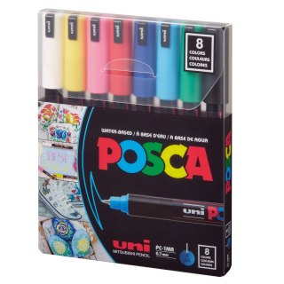 Marker specjalistyczny Posca PC-1MR/8 5906340928309, (różne) 0,07mm igłowa końcówka (194465) Posca