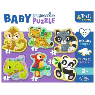 Puzzle Trefl Amscar Films Bing baby Zwierzęta egzotyczne (44005) Trefl