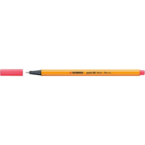 Cienkopis Stabilo POINT czerwony neonowy 0,4mm 1kol. (88/040) Stabilo Cienkopis Stabilo POINT czerwony neonowy 0,4mm 1kol. (88/040) Stabilo