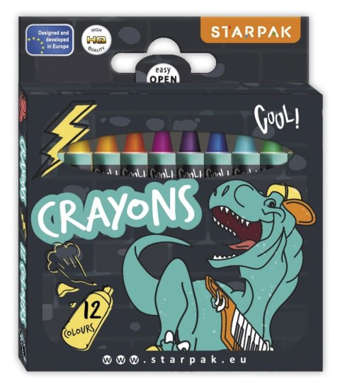Kredki ołówkowe Starpak Dino 12 kol. (536296) Starpak Kredki ołówkowe Starpak Dino 12 kol. (536296) Starpak